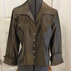 Women’s Button Front Shirt with French Cuff’s